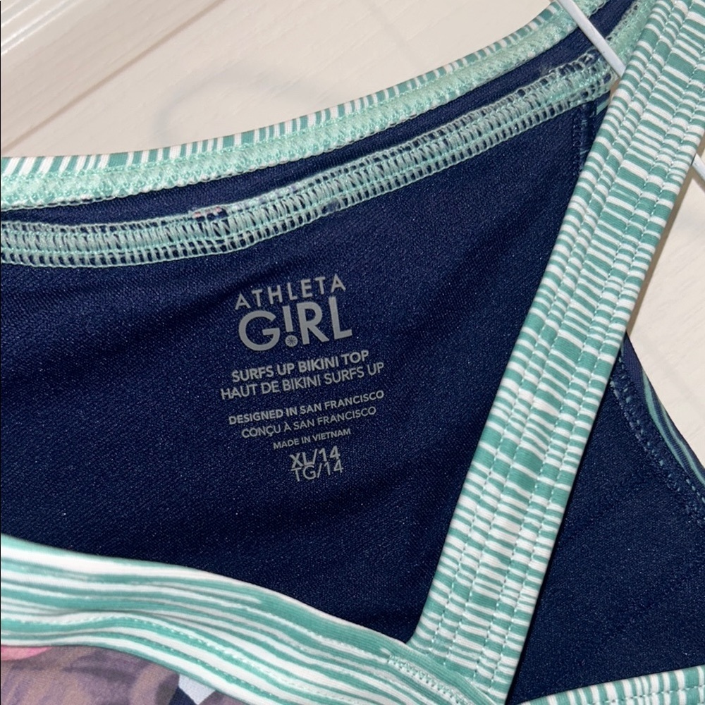 Athleta Girl Surfs Up Tankini 3 pieces, Size XL (14) - Picture 10 of 11